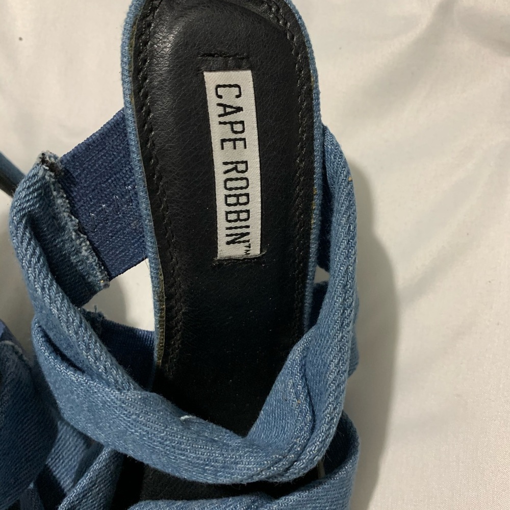 Cute Cape Robbin Denim Heels - Picture 3 of 3